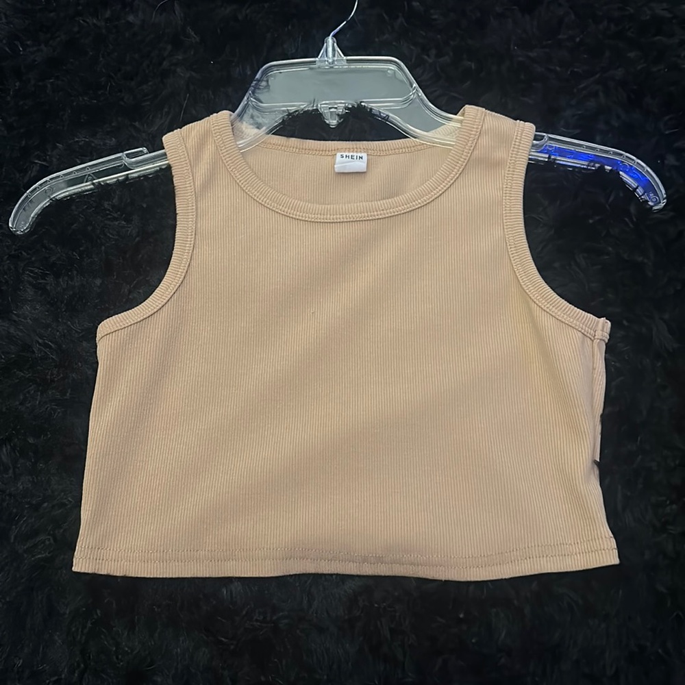 tan crop top